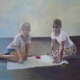 Andrea Muheim, «Miro und Tizia», Öl auf Leinwand, 120 x 160 cm, 2005