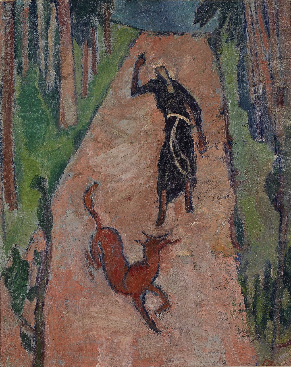 Heinrich-Danioth_Franziskus-und-der-Fuchs-1916